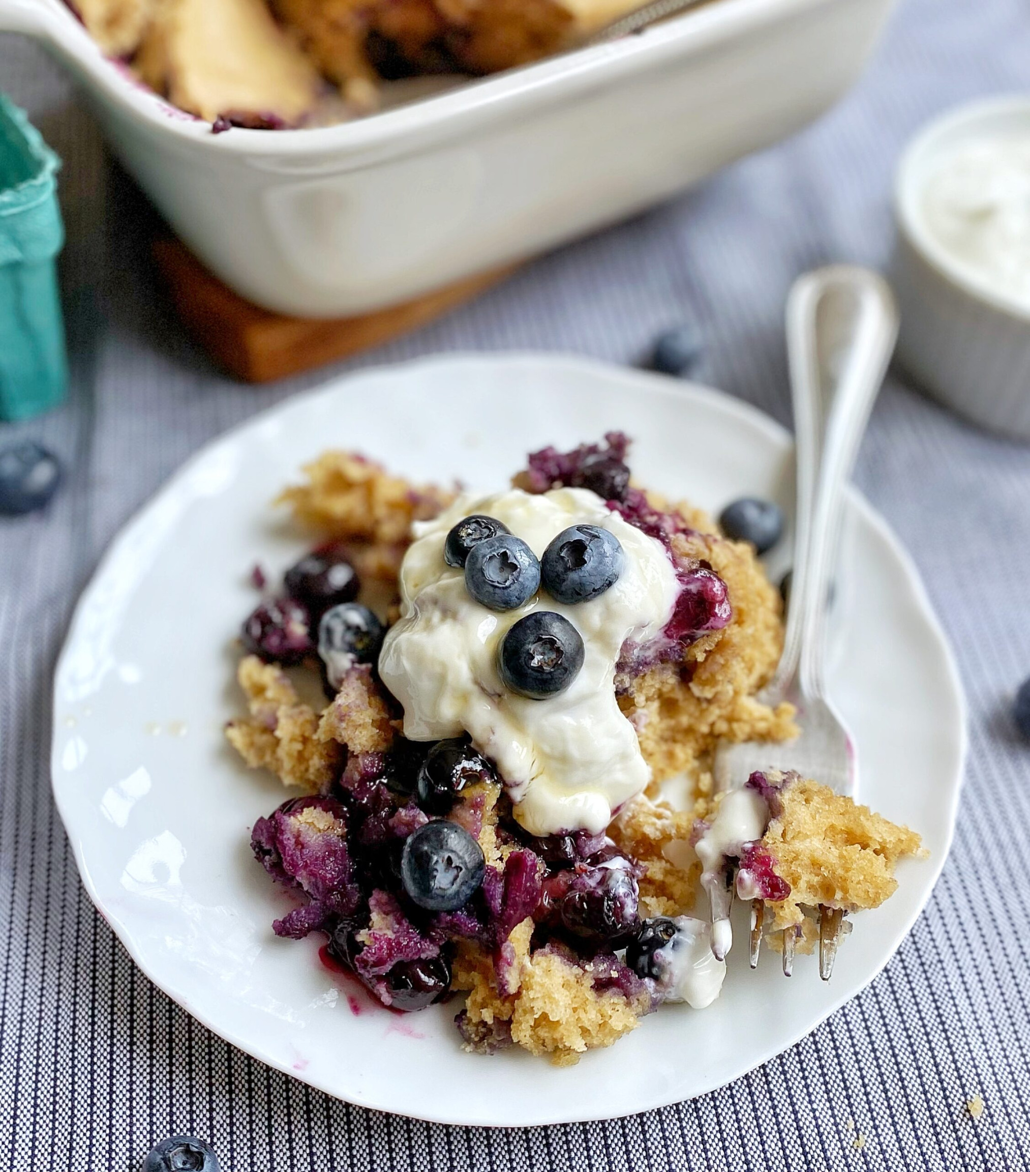 Blueberry Pancake Breakfast Cobbler