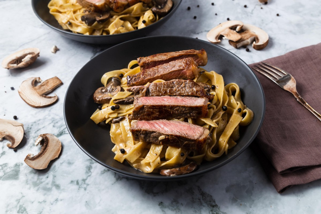 Creamy Steak Fettuccine