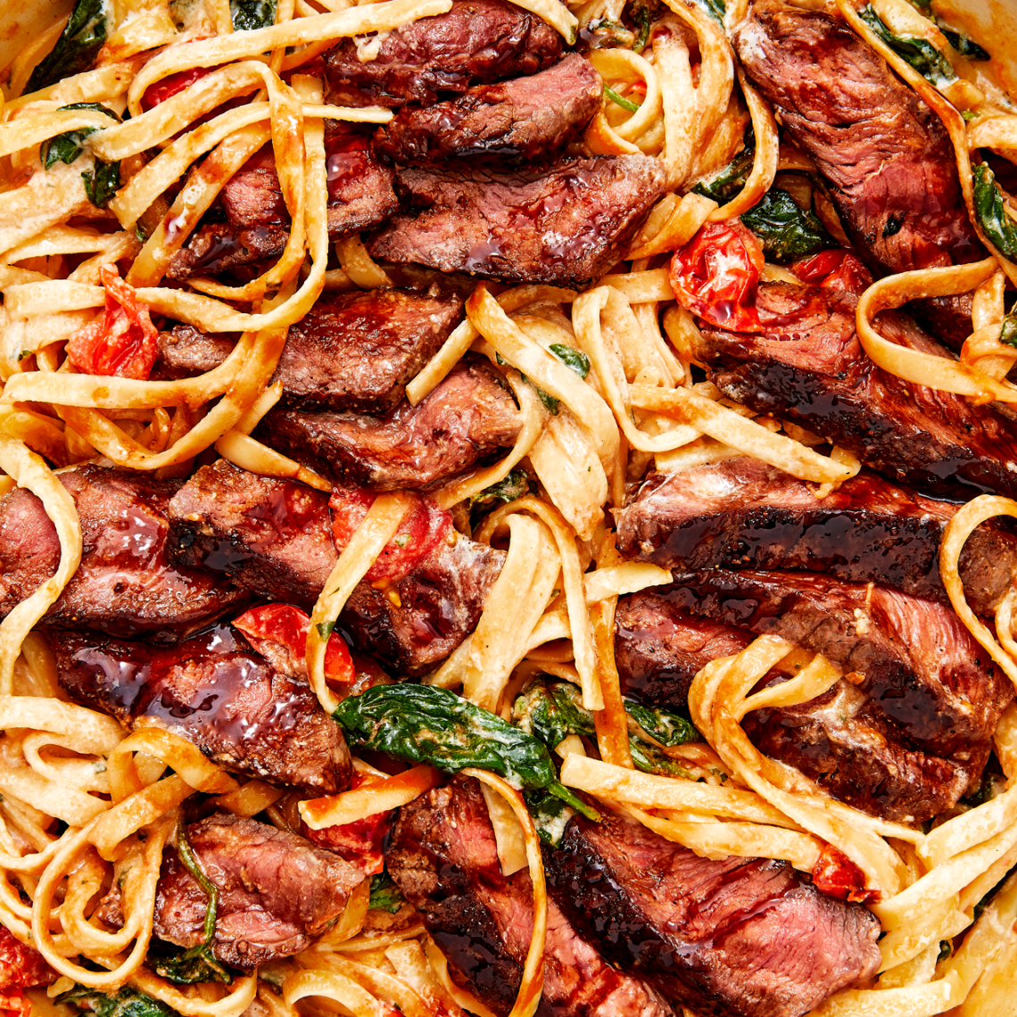 Creamy Steak Fettuccine