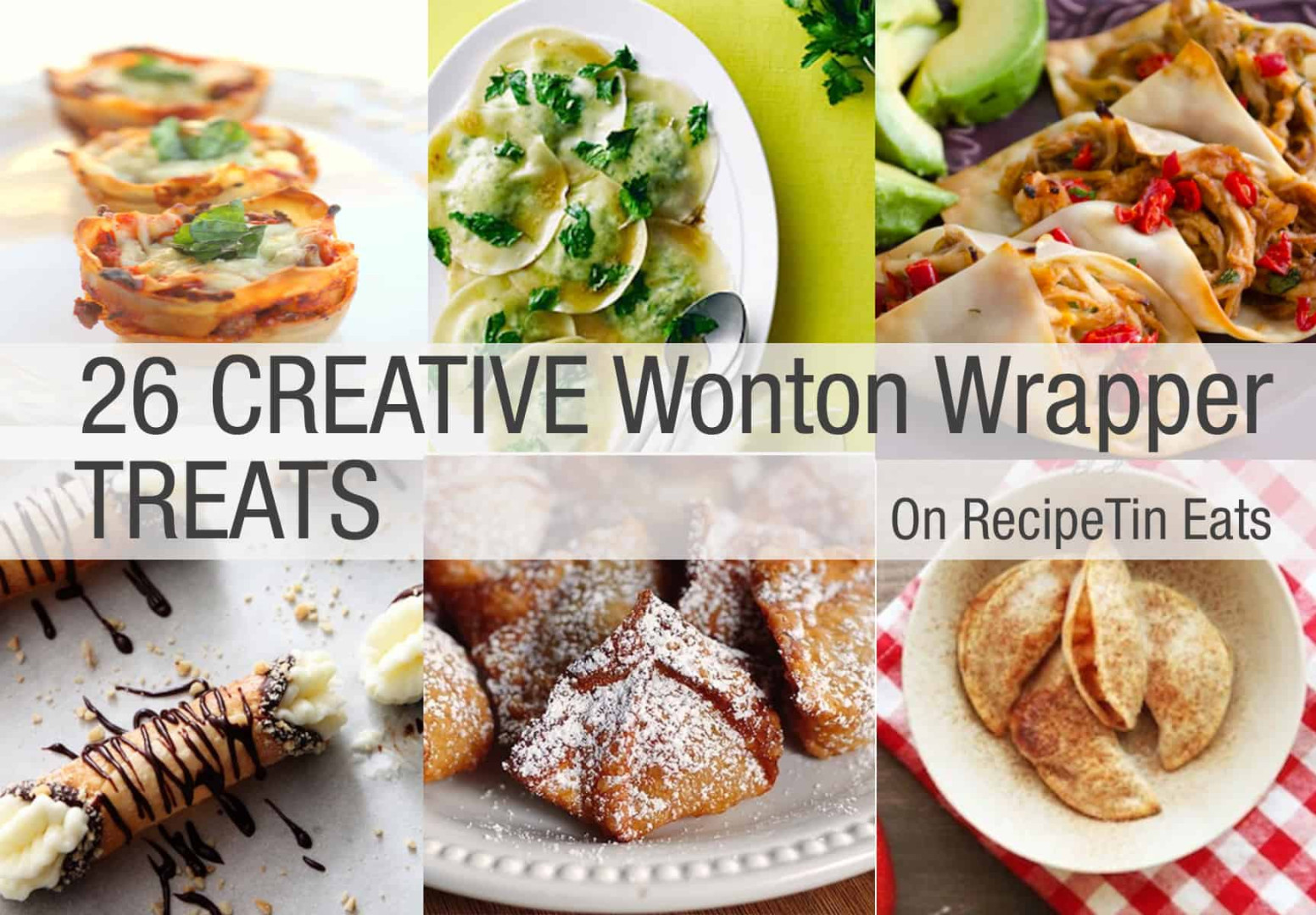 Creative Bites Made With Wonton Wrappers - RecipeTin Eats Creative Bites Made With Wonton Wrappers - RecipeTin Eats