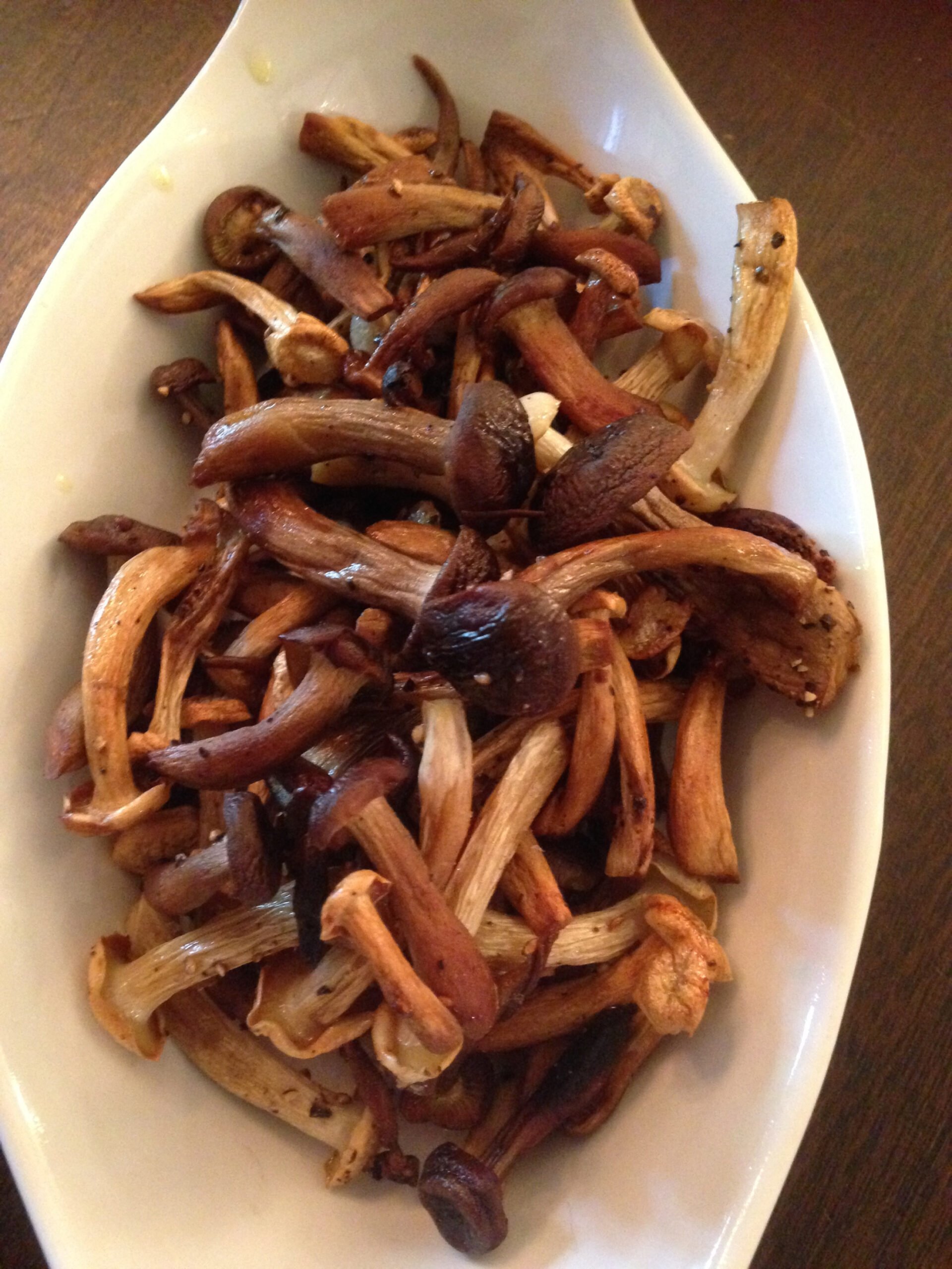 Crispy Roasted Beech Mushrooms