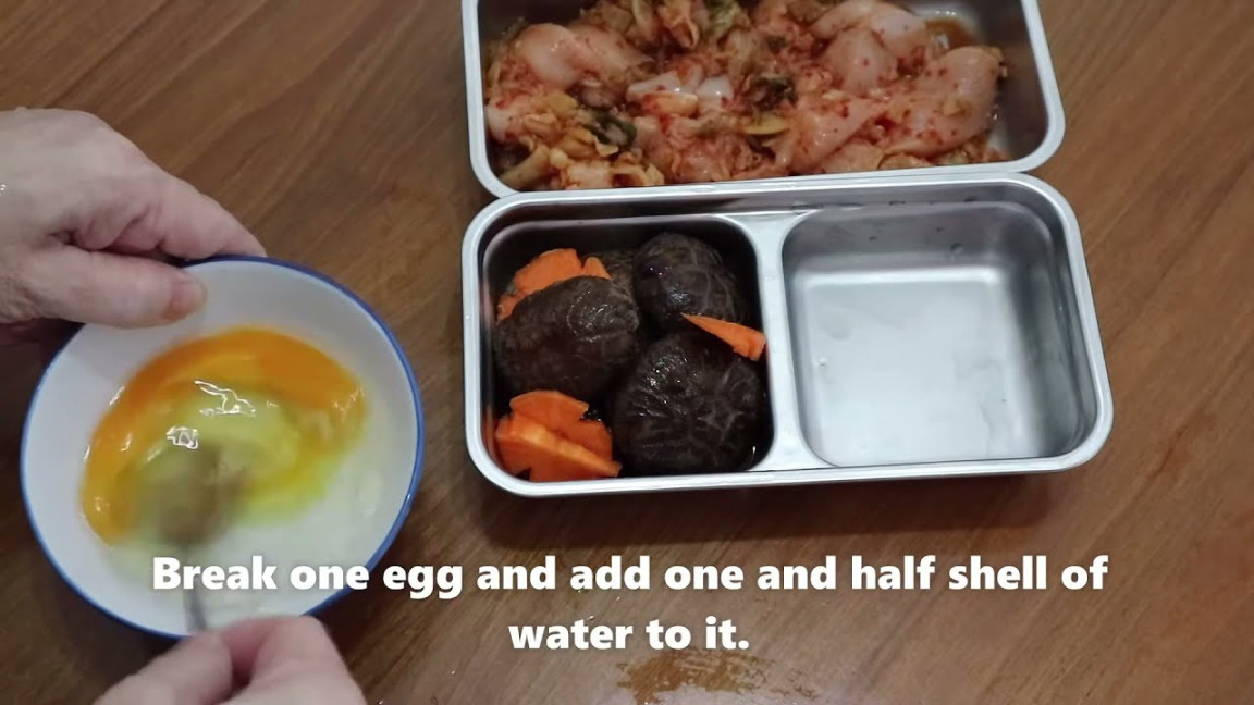 Electric Lunch Box Recipes - Kimchi chicken, mushroom in oyster