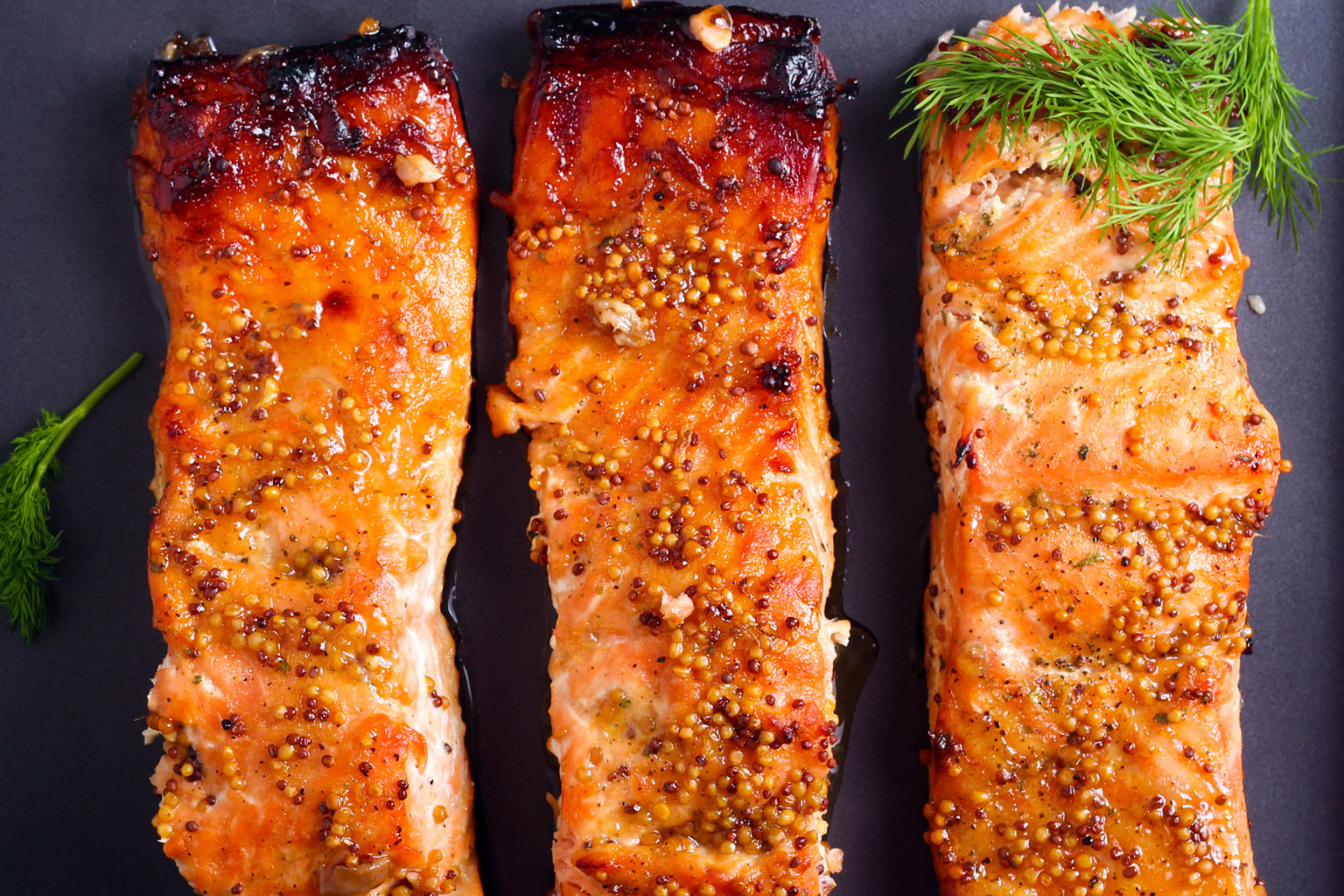 Low Sodium Maple Mustard Glazed Salmon - The Low Sodium Foodie