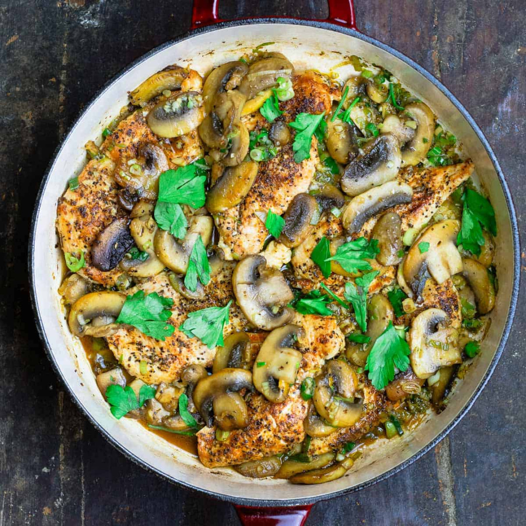 -Minute Skillet Mushroom Chicken