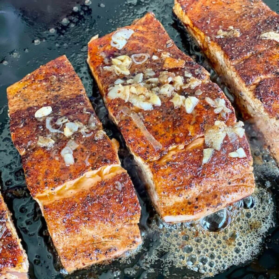 Salmon on the Griddle